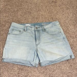 Light Blue GAP Sexy Boyfriend Shorts
